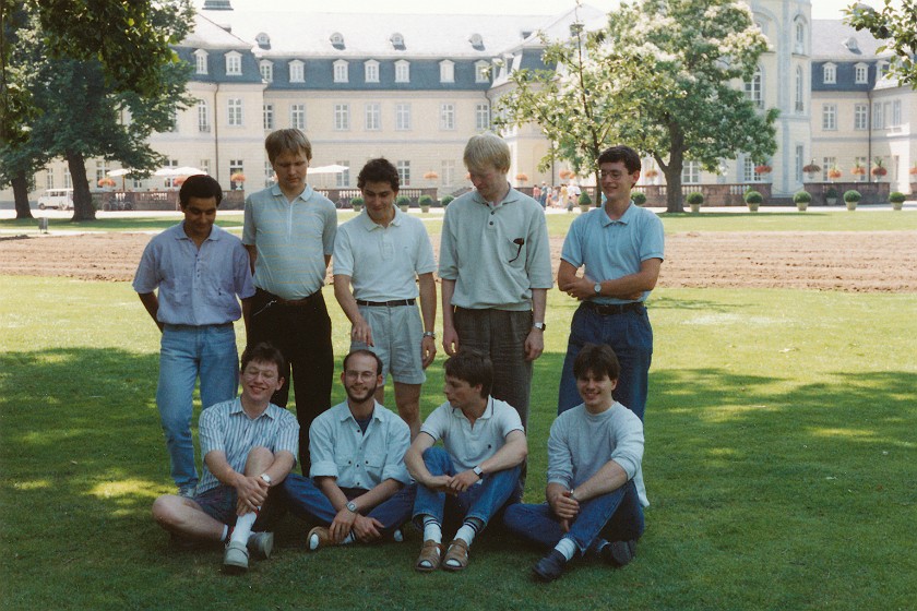 Group of Nine in the Palace Garden. . Karlsruhe. .