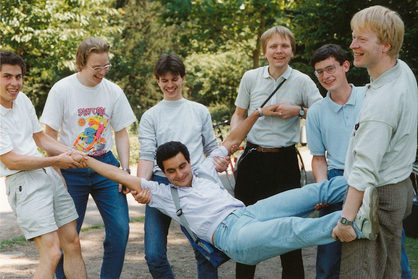Group of Nine in the Palace Garden. . Karlsruhe. .