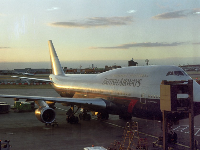 Flight to Bangalore. London Heathrow Airport. London. .