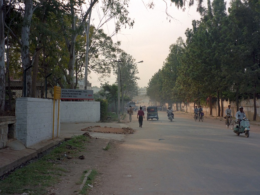 MICO Ltd in Adugodi. Side Road. Bangalore. .