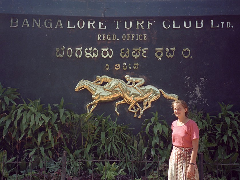 Bangalore Turf Club. Name Plate. Bangalore. .