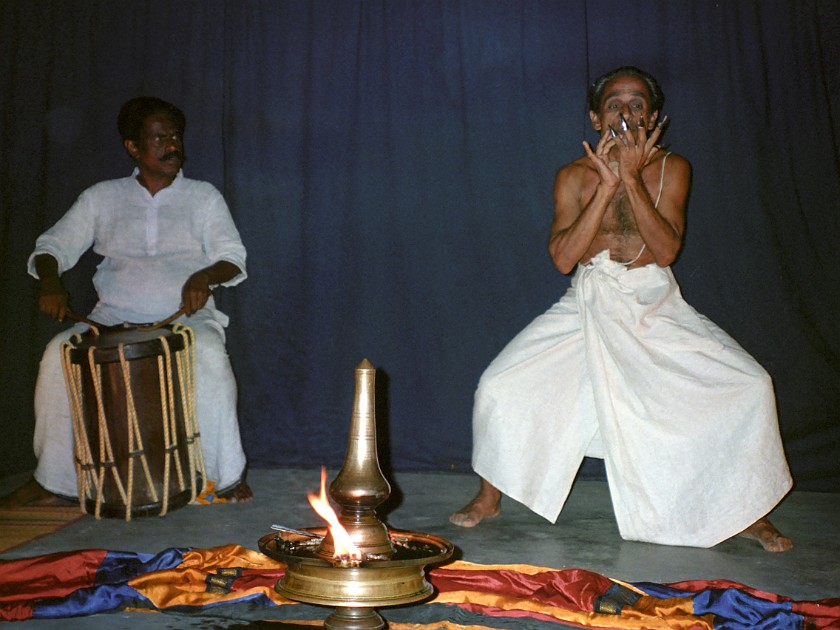 Trip to Kerala. Kathakali Dance. Eranakulam. .