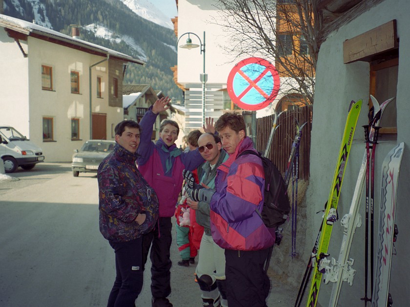 Bus Stop at Pettneu. . Sankt Anton. .