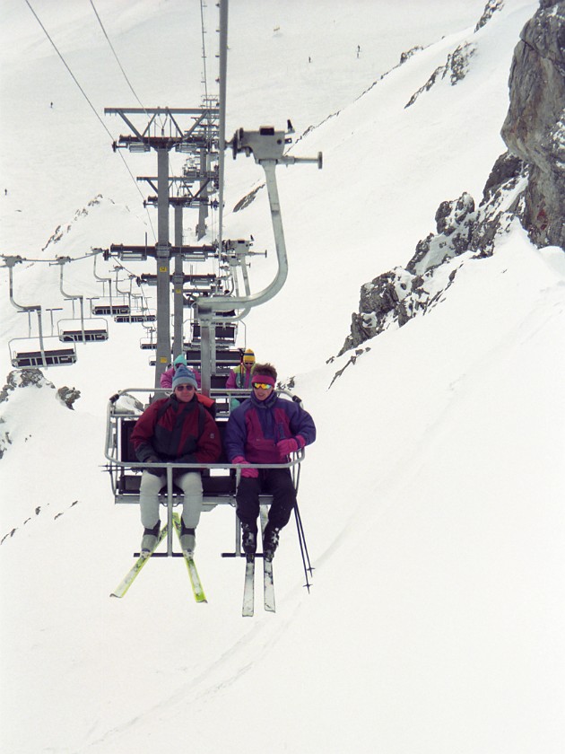 On the Slopes.  . Sankt Anton. .