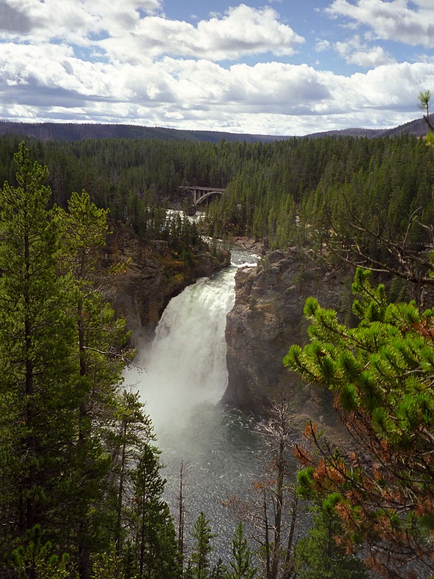Yellow Stone National Park. Yellow Stone River, Upper Falls. Yellow Stone National Park. .