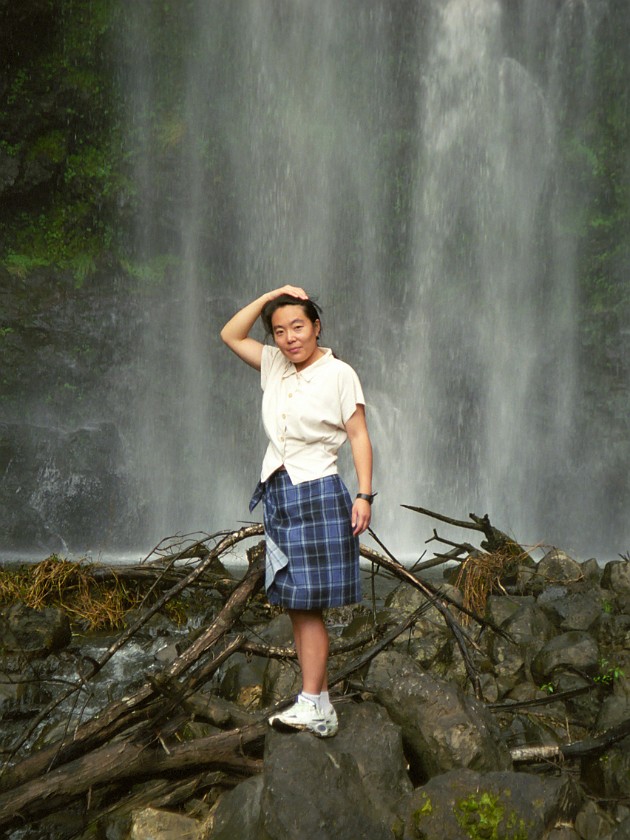 The South of Maui. Waterfall. near Hana. .