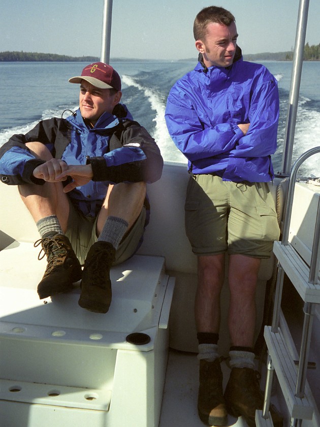 Another Day of Hiking. On the Taxi Boat. Isle Royale National Park. .