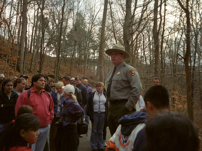 Guided Cave Tour. Guide and Group. Mammoth Cave National Park. .