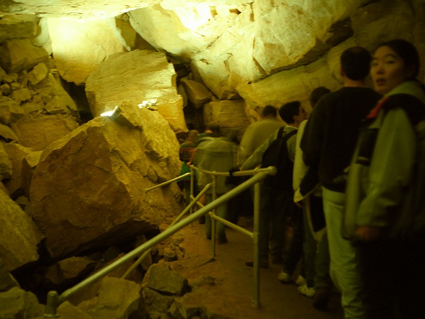 Guided Cave Tour. Inside the Cave. Mammoth Cave National Park. .
