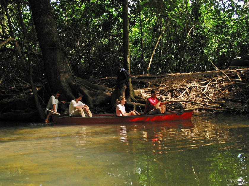 Cave Canoe Tour. In Front of the Cave. Mountain Pine Ridge. .