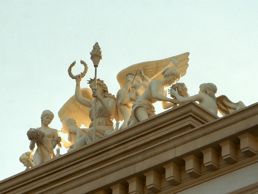 Las Vegas. Roof top ornament at Caesars Palace. Las Vegas. .