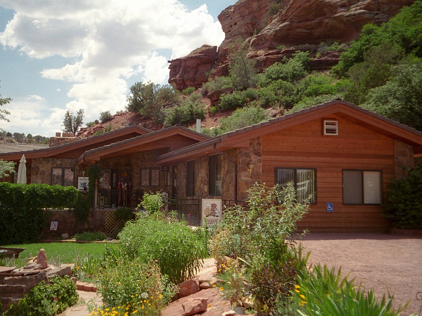 Best Friends Animal Sanctuary. Main Building. near Kanab. .