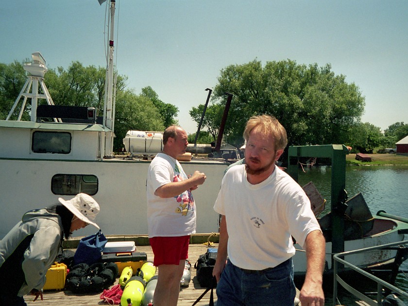 After the Dives. Unloading. Picton. .