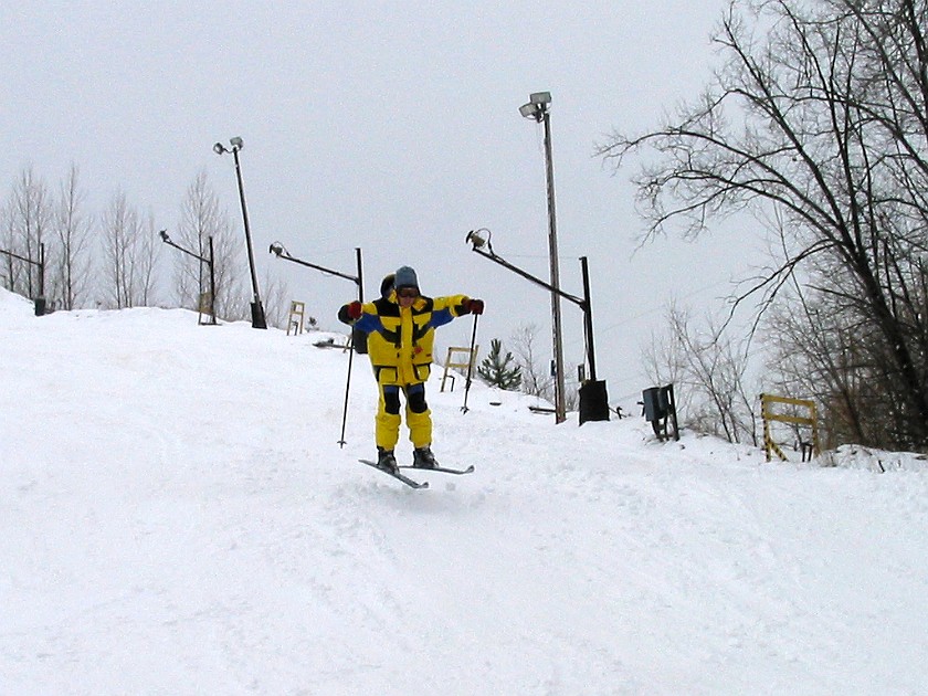 Weekend Skiing at Alpine Valley. Skiing. Detroit. .