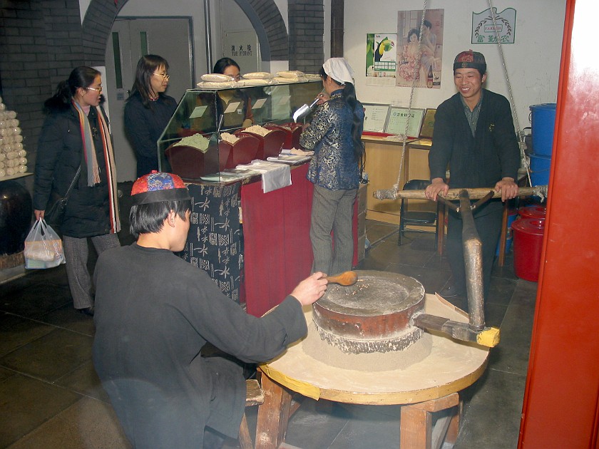 Walking Through Beijing. Traditional Oat Mill Inside Dong An Shopping Center. Beijing. .