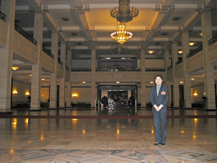 Buildings Around the Tian'anmen Square. Great Hall of the People. Beijing. .