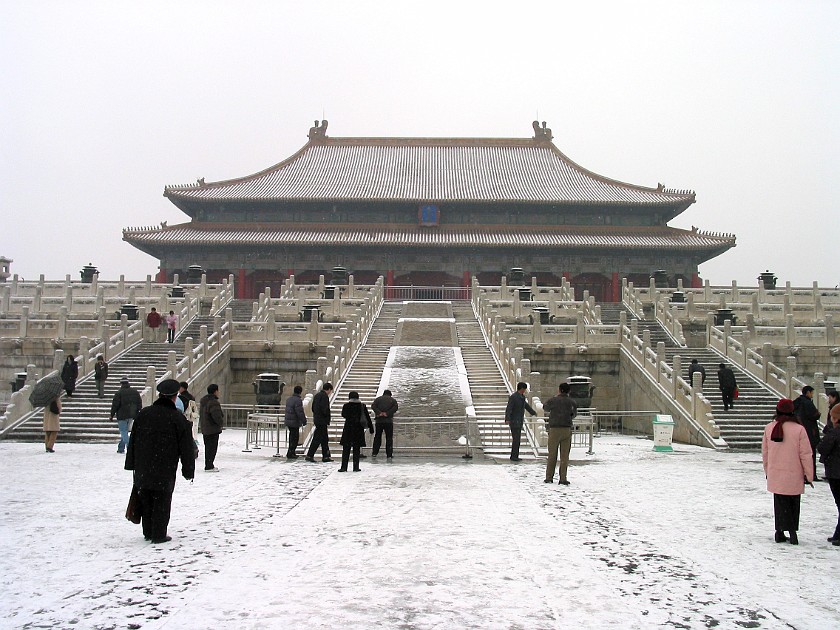 The Forbidden City. Taihe (Hall of Supreme Harmony). Beijing. .