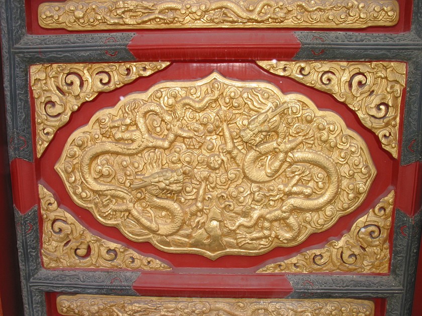 The Forbidden City. Door at Taihe. Beijing. .