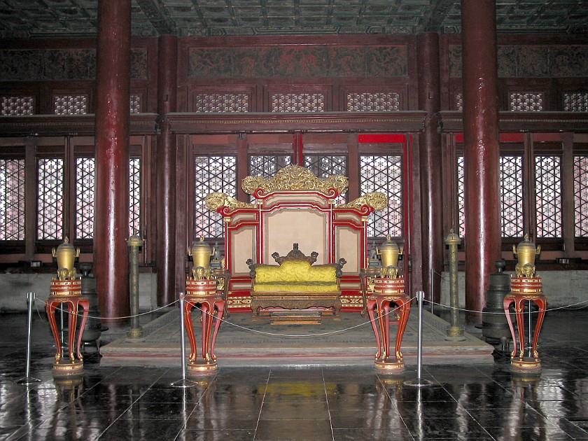 The Forbidden City. Zhonghe (Hall of Middle Harmony). Beijing. .