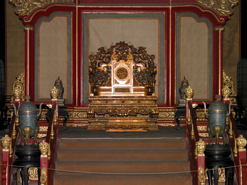 The Forbidden City. Baohe (Hall of Preserving Harmony). Beijing. .