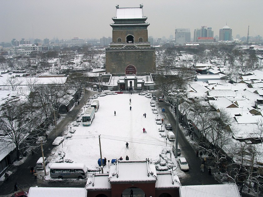 Zhonglou (Bell Tower) & Gulou (Drum Tower). Zhonglou. Beijing. .