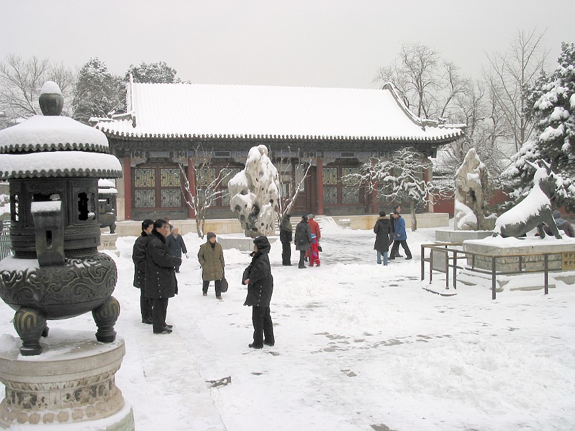 Yiheyuan (Summer Palace). Plaza Near East Entrance. Beijing. .