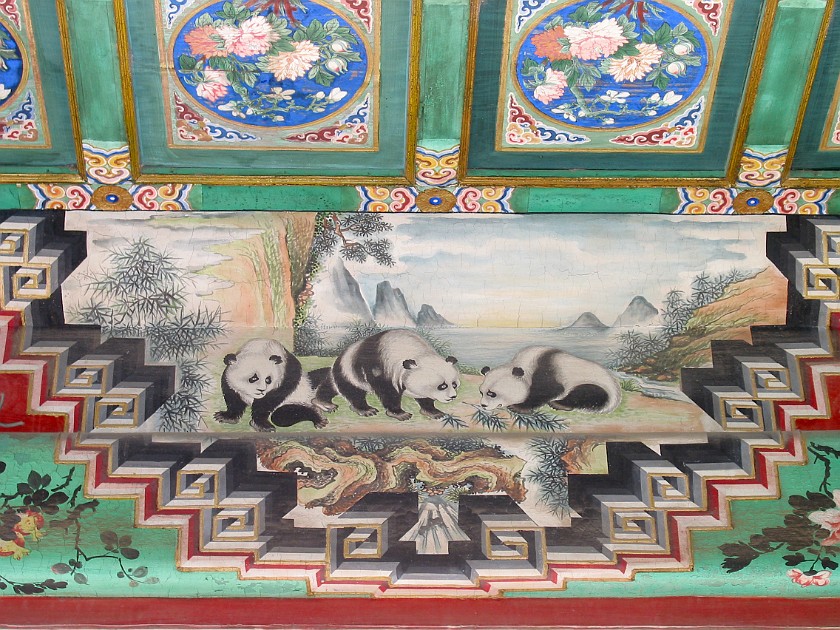 Yiheyuan (Summer Palace). Wall Paintings at Jingfuge (Pavilion of Great Happiness). Beijing. .