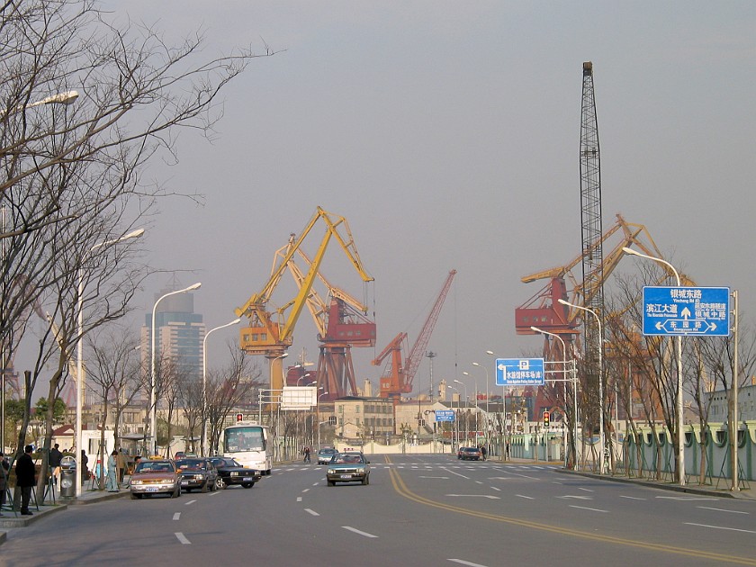 Shanghai. View on Shanghai Harbor. Shanghai. .