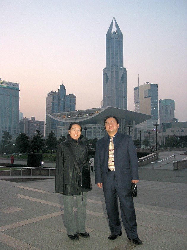 Shanghai. View from People's Square on Shanghai Grand Theater. Shanghai. .