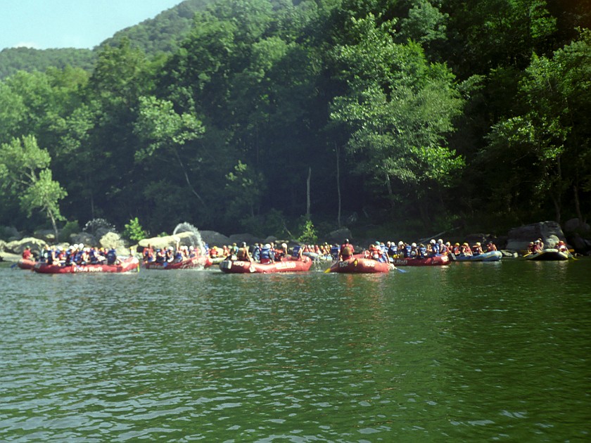 White-Water Rafting in the New River Gorge. Rafting. near Fayetteville. .
