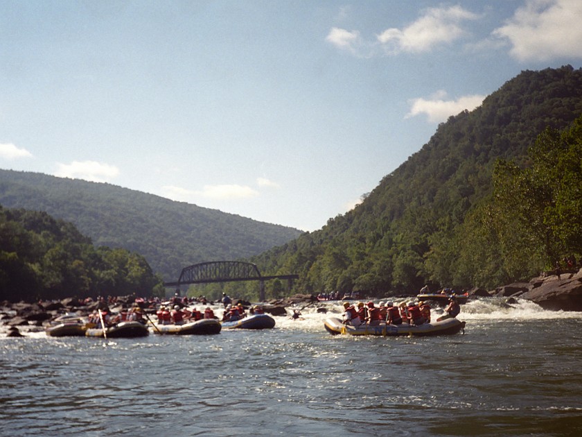 White-Water Rafting in the New River Gorge. Rafting. near Fayetteville. .