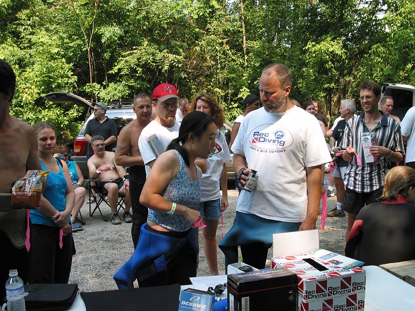 Treasure Hunt Diving at the Gilboa Quarry. Award Ceremony. Gilboa. .