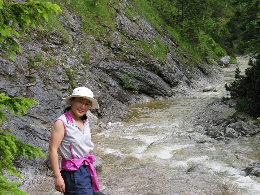 Hiking Near the Isar Valley. Staffelgraben. near München. .