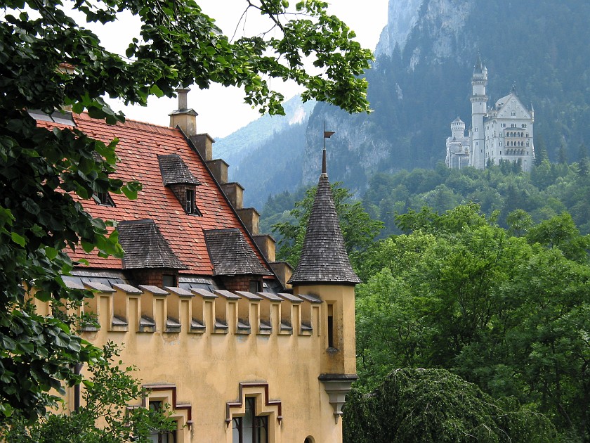 Castle Neuschwanstein. Castle Hohenschwangau and Neuschwanstein. near Füssen. .