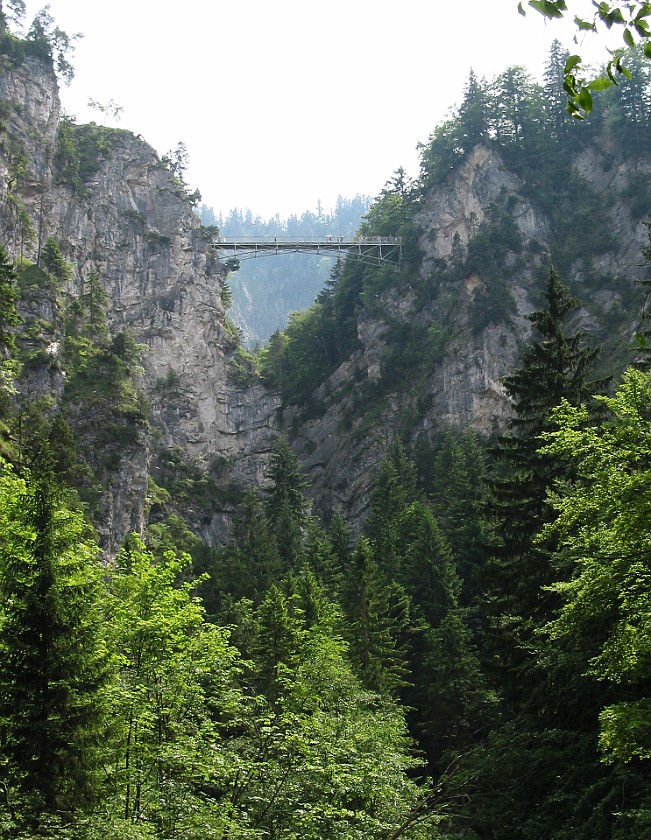Castle Neuschwanstein. Marienbrücke. near Füssen. .