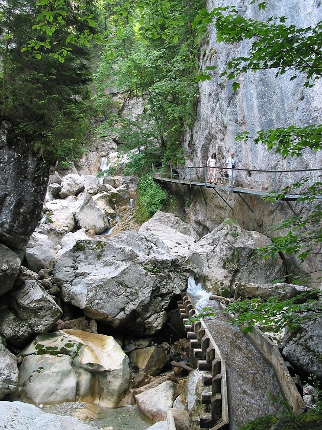 Castle Neuschwanstein. Gorge. near Füssen. .