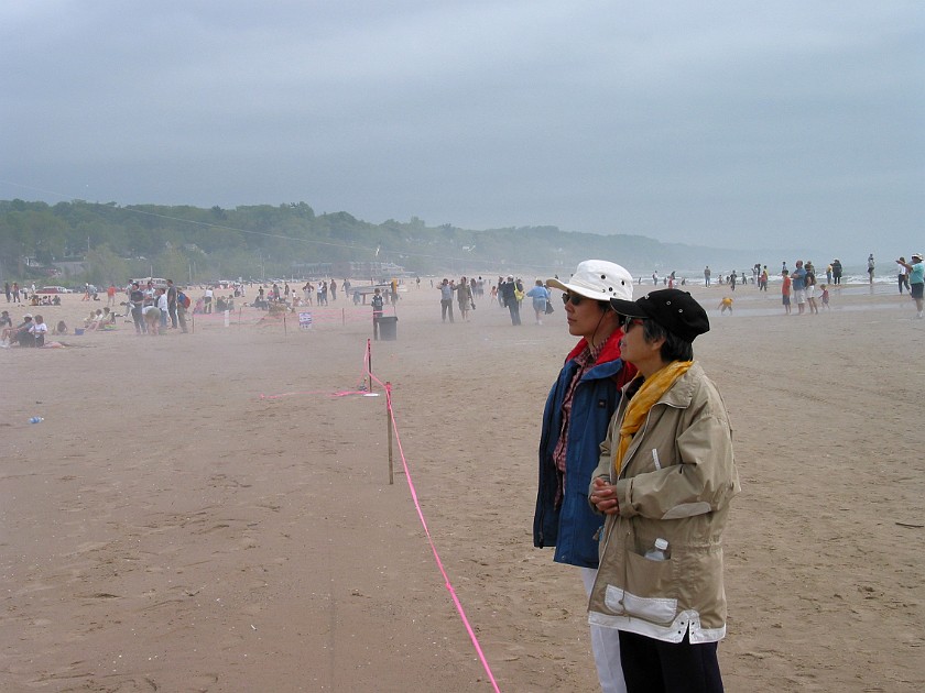 Grand Haven Kite Festival. Watching a Kite Performance. Grand Haven. .