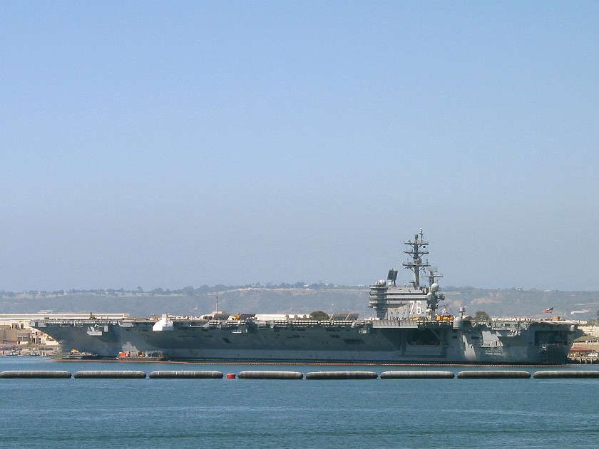 San Diego Harbor. USS Ronald Reagan. San Diego. .