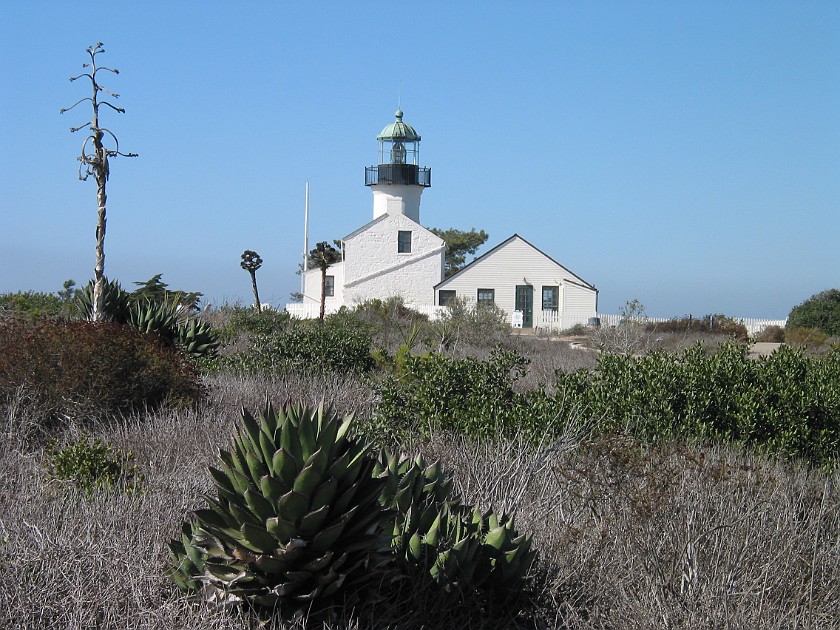 San Diego Harbor. Lighthouse at the Cabrillo National Monument. San Diego. .