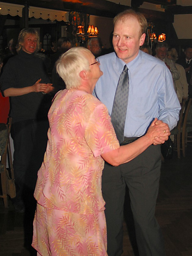 Thomas and Hannemarie's Birthday Reception. Dancing. Treia. .