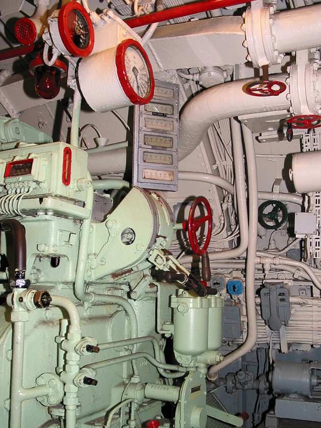 Naval Memorial and U-Boat in Laboe. Engine. Laboe. .