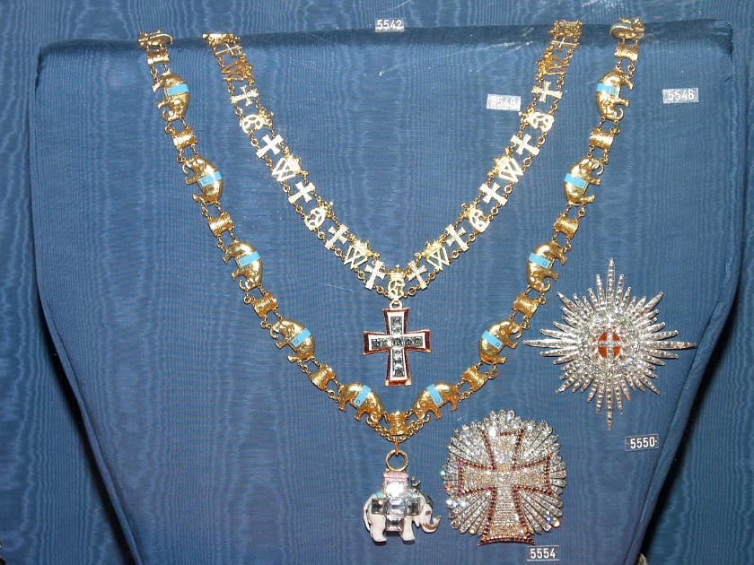 Copenhagen. Crown Jewels at Rosenborg Slot. Copenhagen. .