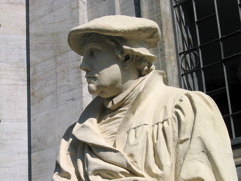 Copenhagen. Martin Luther at the Frederikskirken. Copenhagen. .