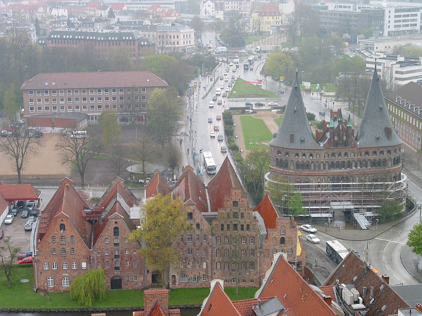 Lübeck. Holstentor and Salzspeicher. Lübeck. .