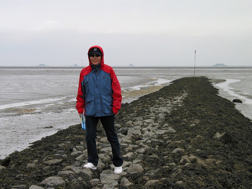 Strucklahnungshörn on the Nordstrand Peninsula. Dike. Strucklahnungshörn. .