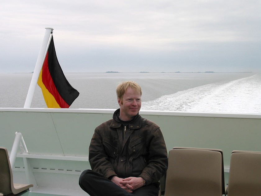 Hallig Hooge. Ferry. near Hallig Hooge. .