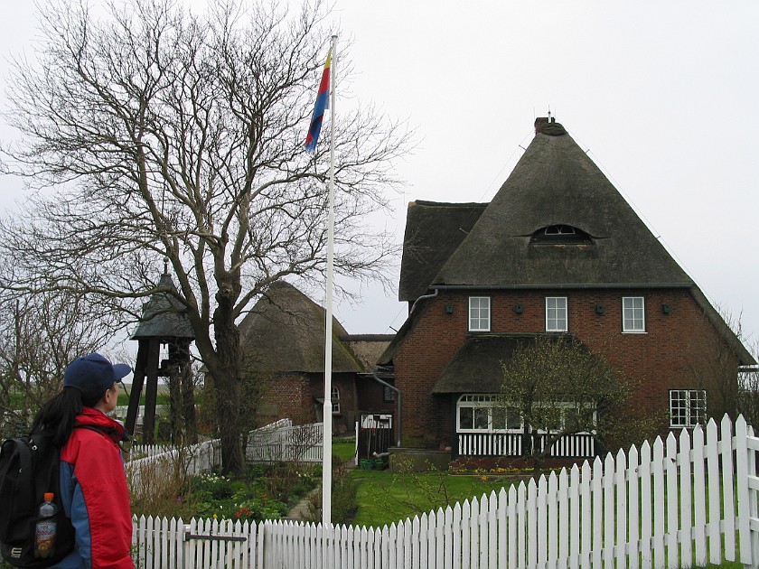 Hallig Hooge. Kirchwarft. Hallig Hooge. .