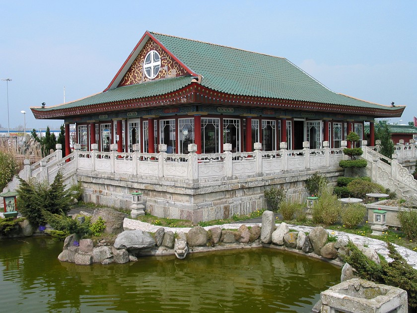 A Day with Our Mother in Nordfriesland. Restaurant Bambus Palast. Husum. .