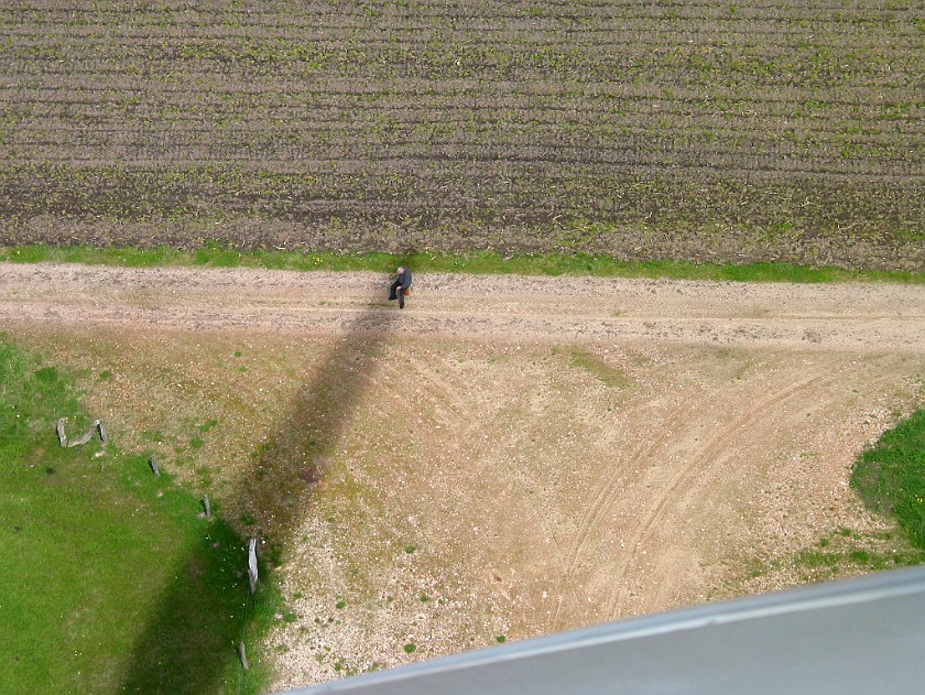 Windmill Climbing Near Bremsburg. View Down to the Base of the Windmill. near Bremsburg. .