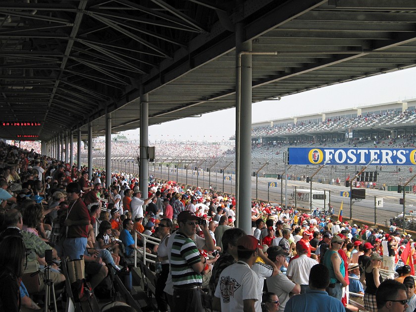 Formula 1 US Grand Prix, Indianapolis Motor Speedway. Grand Stand. Indianapolis. .